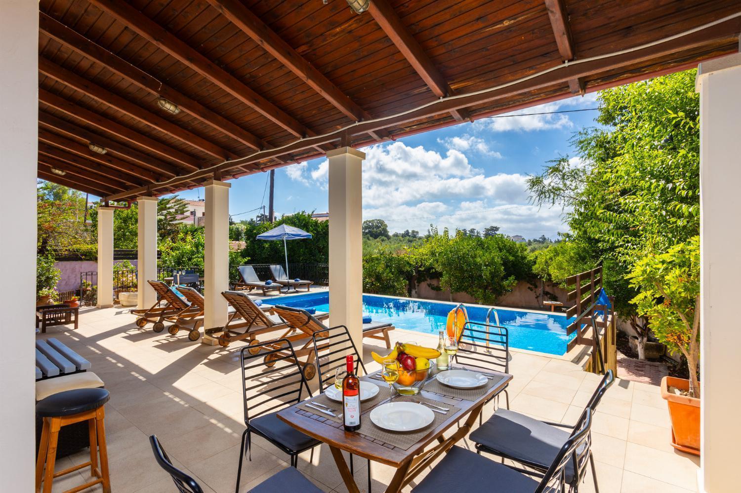 Villa Maro Large Private Pool Ac Wifi Kefalas Exterior foto