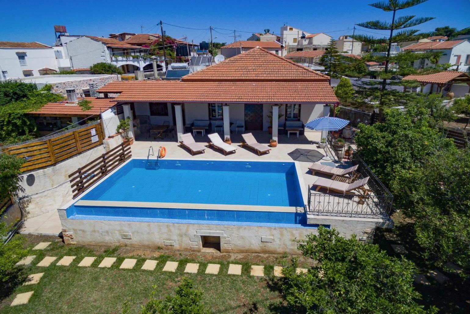 Villa Maro Large Private Pool Ac Wifi Kefalas Exterior foto